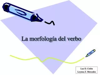 La morfología del verbo