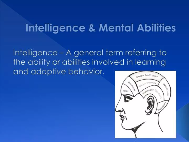 intelligence mental abilities