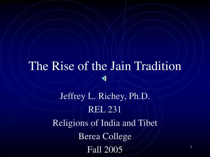 the rise of the jain tradition