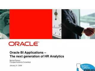 Oracle BI Applications – The next generation of HR Analytics