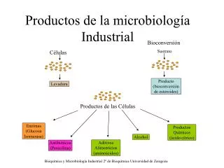 Productos de la microbiología Industrial