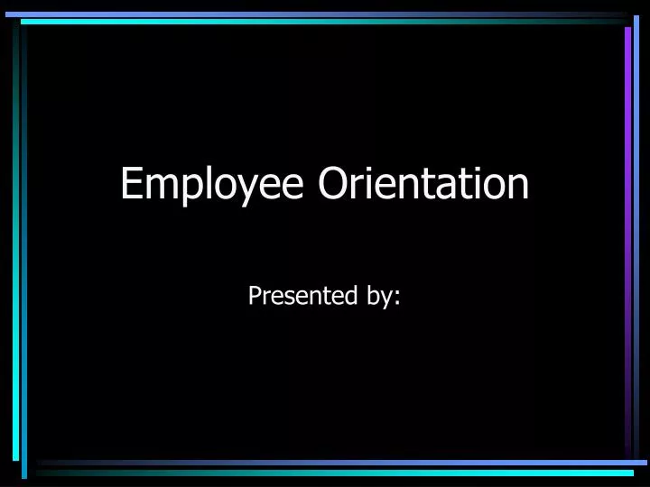 employee orientation