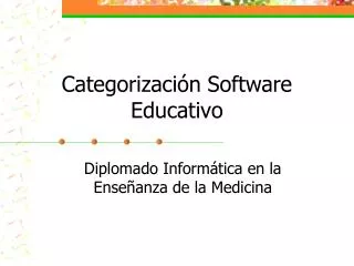 categorizaci n software educativo