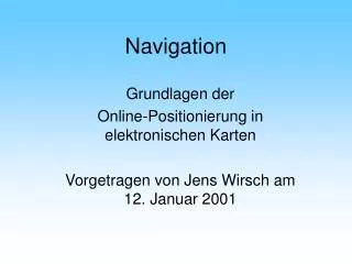 navigation