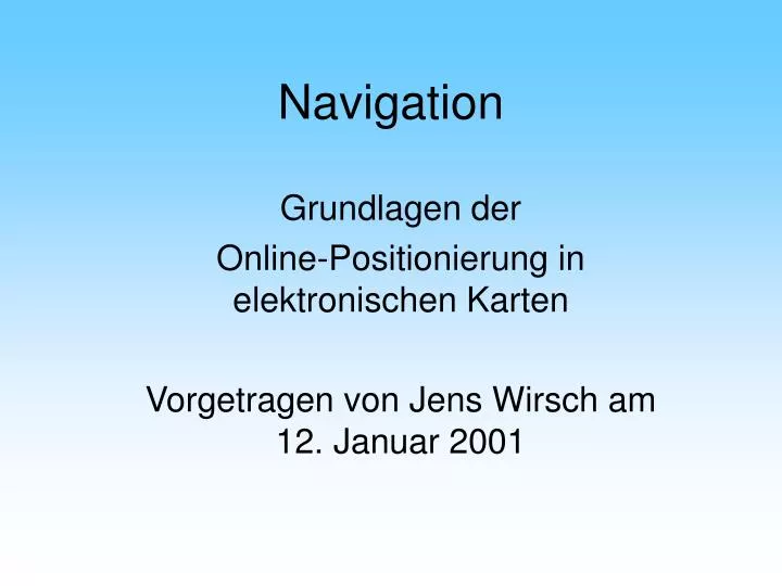 navigation