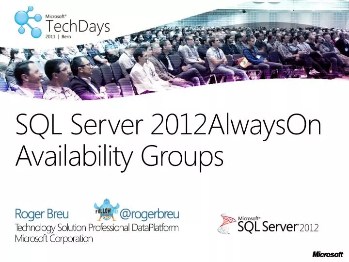 sql server 2012alwayson availability groups