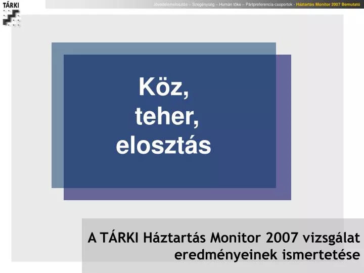 k z teher eloszt s