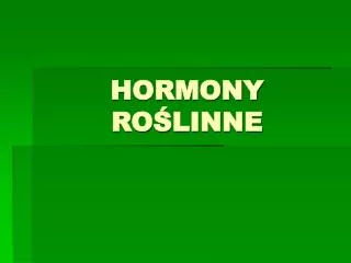 hormony ro linne