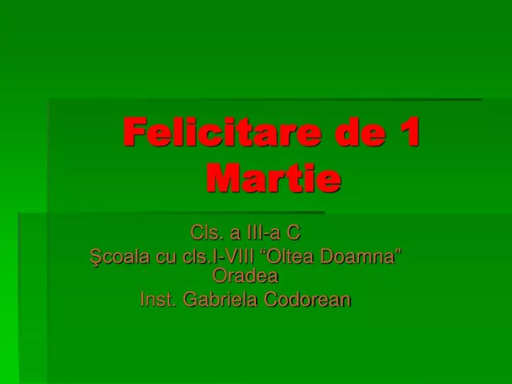 felicitare de 1 martie