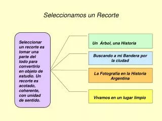 Seleccionamos un Recorte