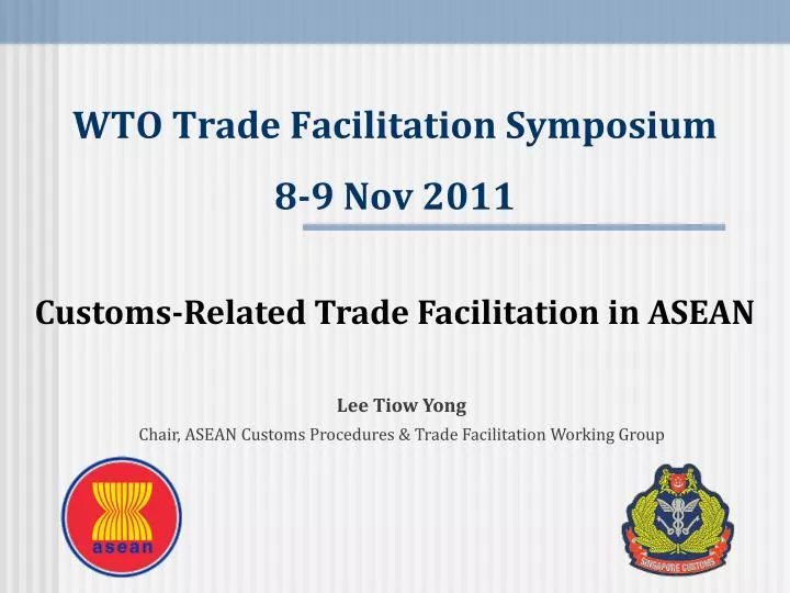 wto trade facilitation symposium 8 9 nov 2011