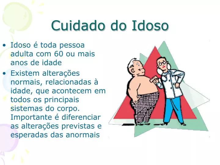 cuidado do idoso