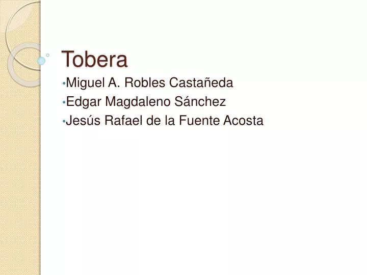 tobera