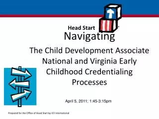 Navigating The Child Development Associate National and Virginia Early Childhood Credentialing Processes