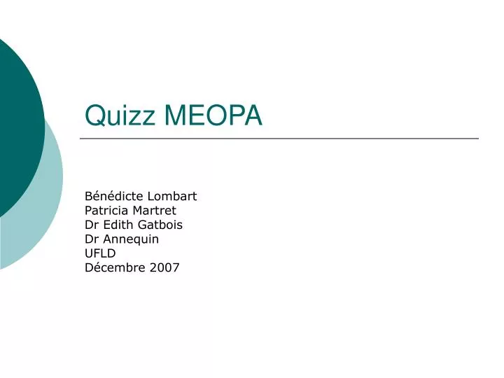 quizz meopa
