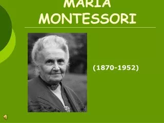 maria montessori