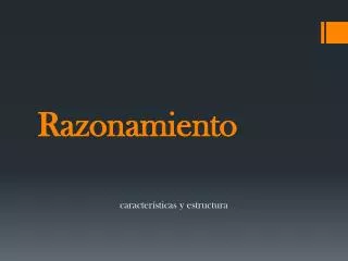 razonamiento