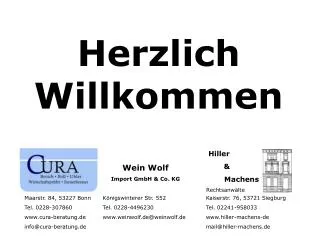 herzlich willkommen