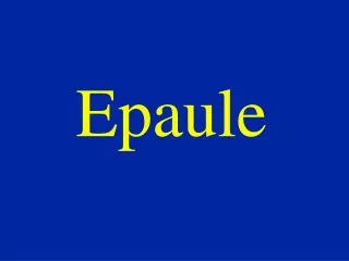 epaule