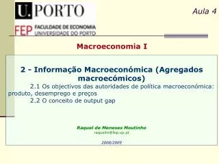 Macroeconomia I