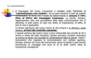 la comunicazione