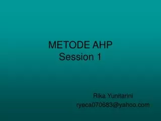 metode ahp session 1