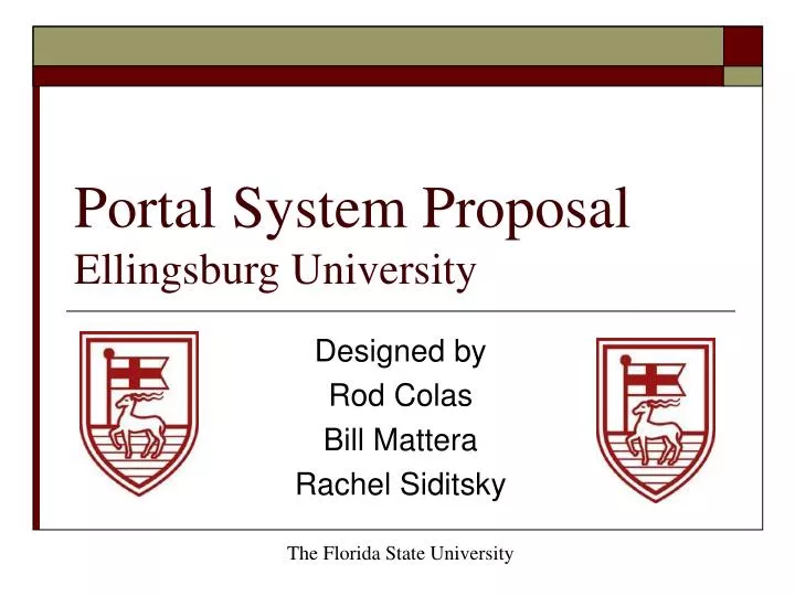 portal system proposal ellingsburg university