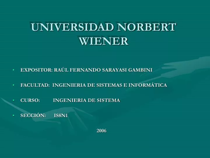 universidad norbert wiener