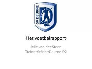 het voetbalrapport