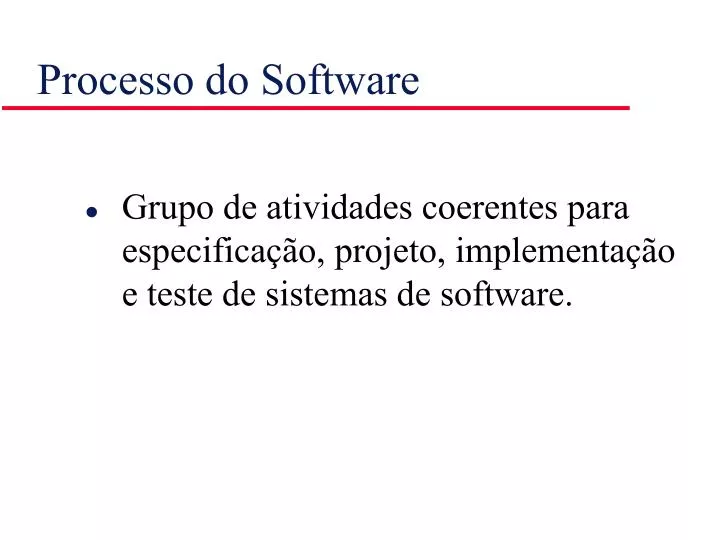 processo do software