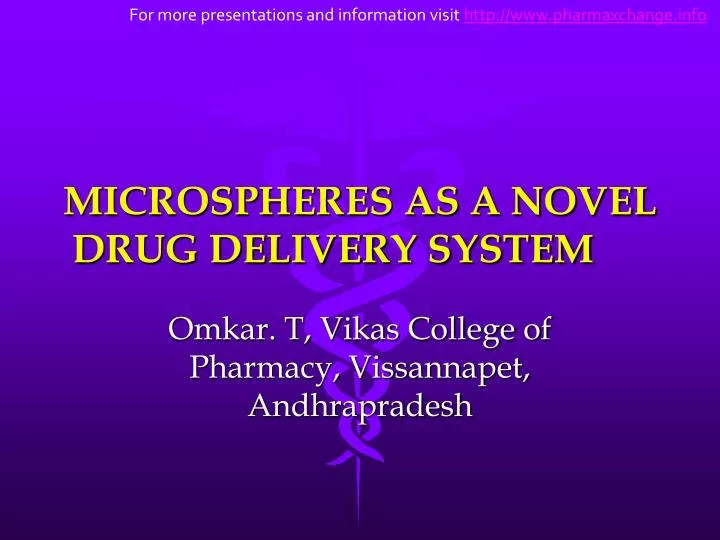 microspheres as a novel drug delivery system