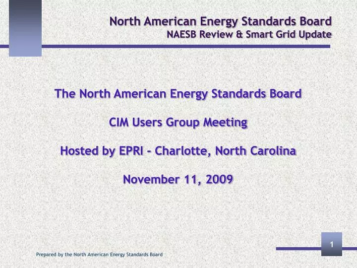 north american energy standards board naesb review smart grid update