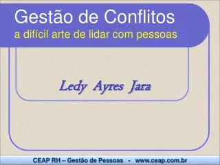 gest o de conflitos a dif cil arte de lidar com pessoas