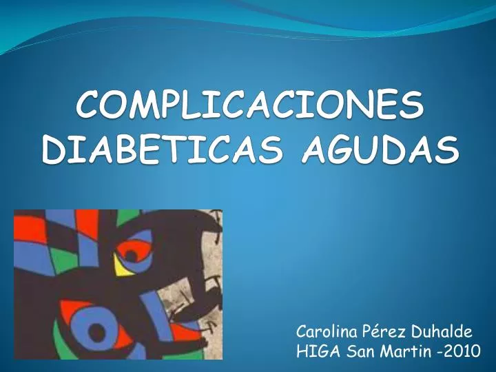complicaciones diabeticas agudas