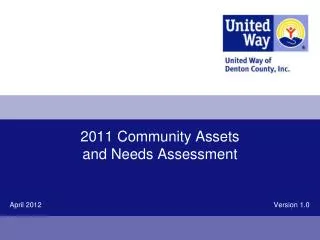 2011 Community Assets and Needs Assessment