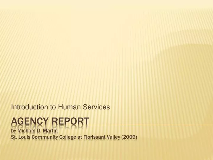introduction to human services