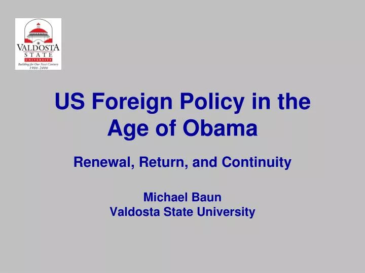 us foreign policy in the age of obama