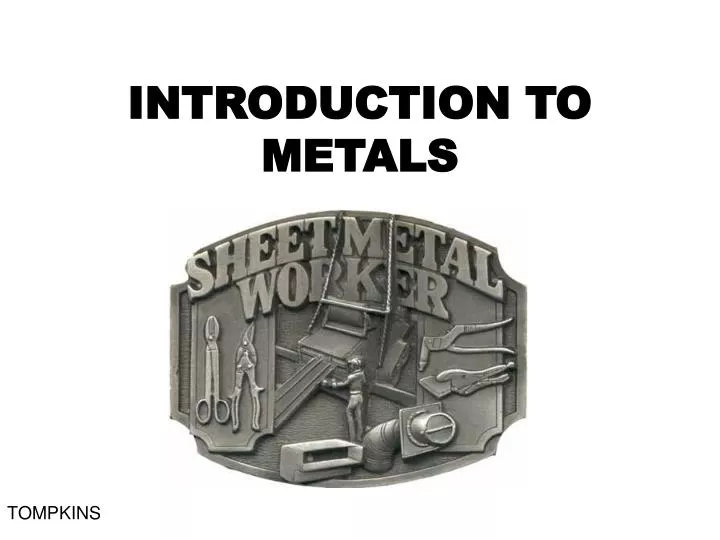 introduction to metals