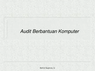 Audit Berbantuan Komputer