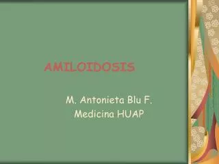 amiloidosis