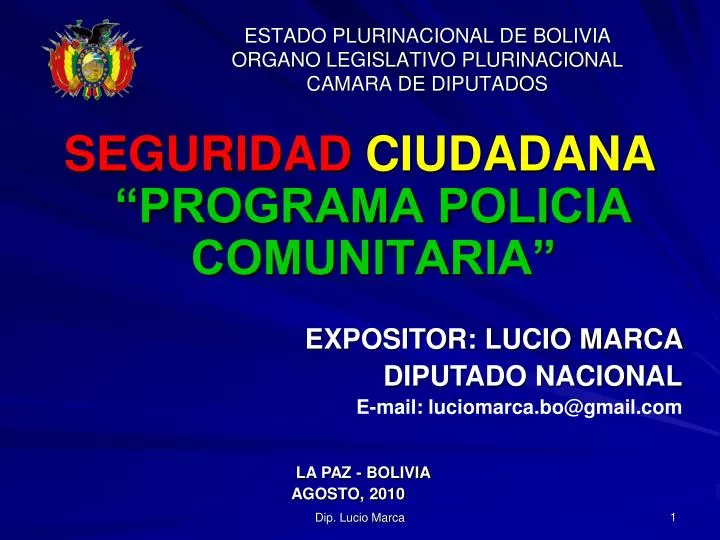 estado plurinacional de bolivia organo legislativo plurinacional camara de diputados