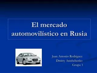 El mercado automovilístico en Rusia