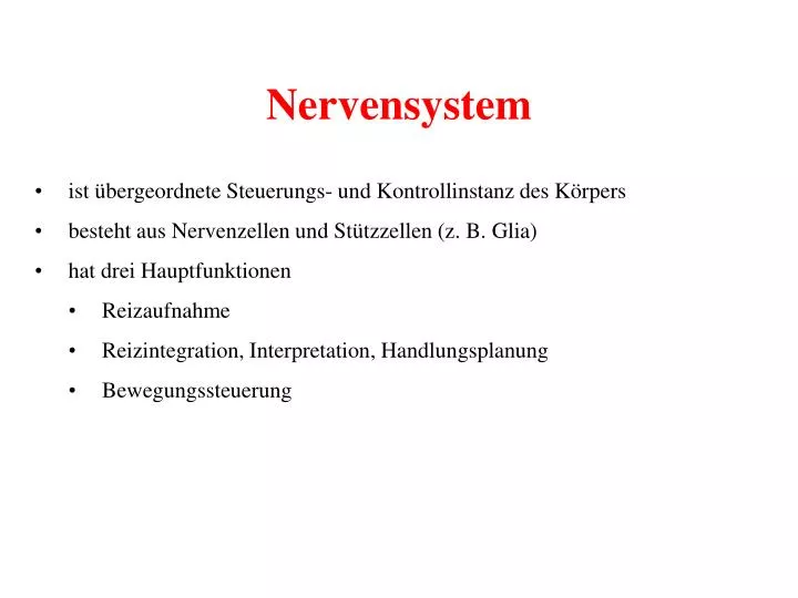 nervensystem