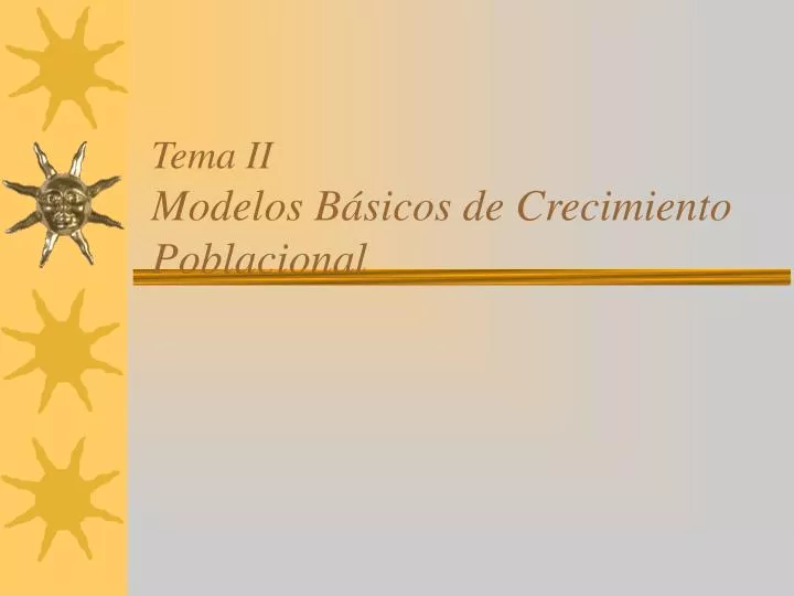 tema ii modelos b sicos de crecimiento poblacional