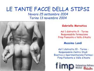 Massimo Landi Asl 1 distretto 10 - Torino - Responsabile Centro Studi Bioetica e Sperimentazione Farmaci Fimp Piemont
