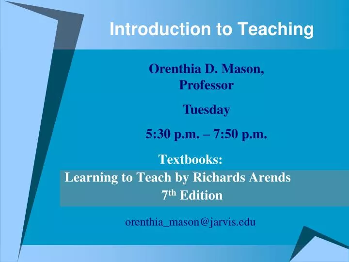 introduction to teaching