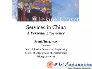 Services in China A Personal Experience