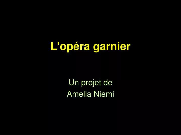 l op ra garnier