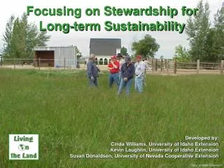 Focusing on Stewardship for Long-term Sustainability