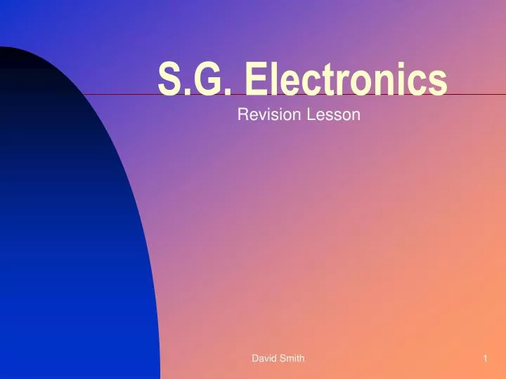 s g electronics